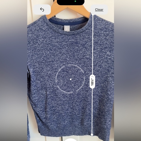 Athleta Girl Blue Tie Dye‎ Sweatshirt Medium 8-10 - Picture 5 of 5